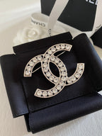 CC Rhinestone Brooch