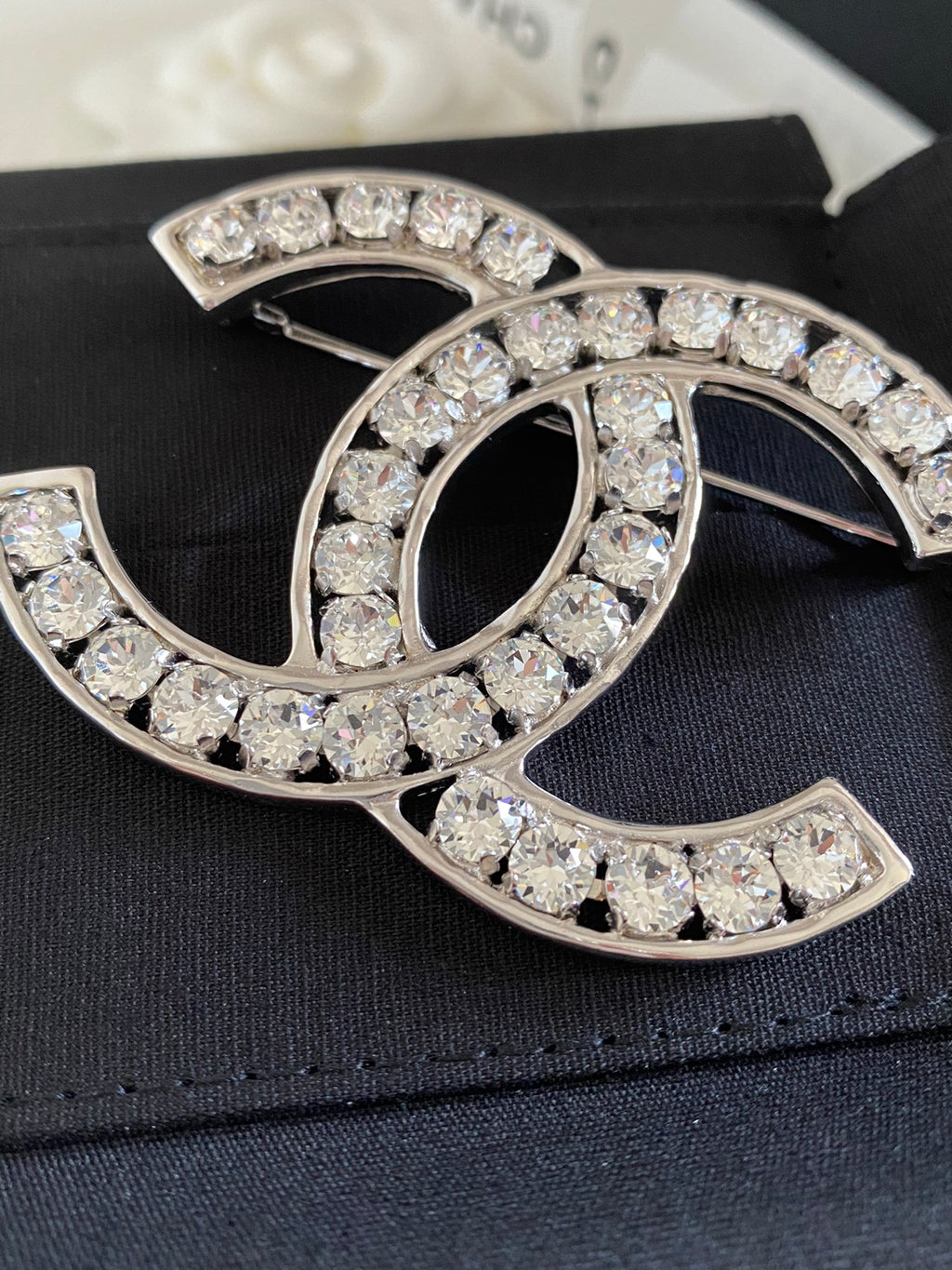 CC Rhinestone Brooch