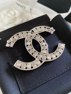 CC Rhinestone Brooch