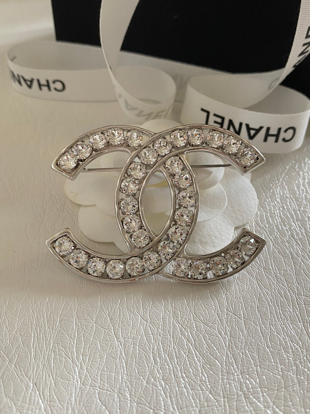 CC Rhinestone Brooch