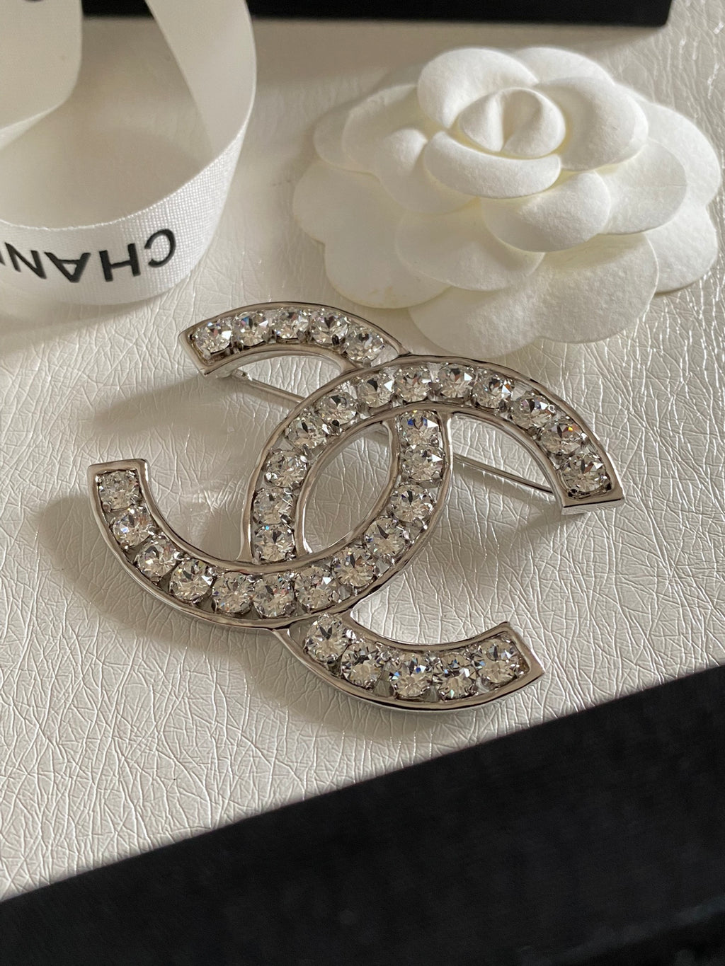 CC Rhinestone Brooch