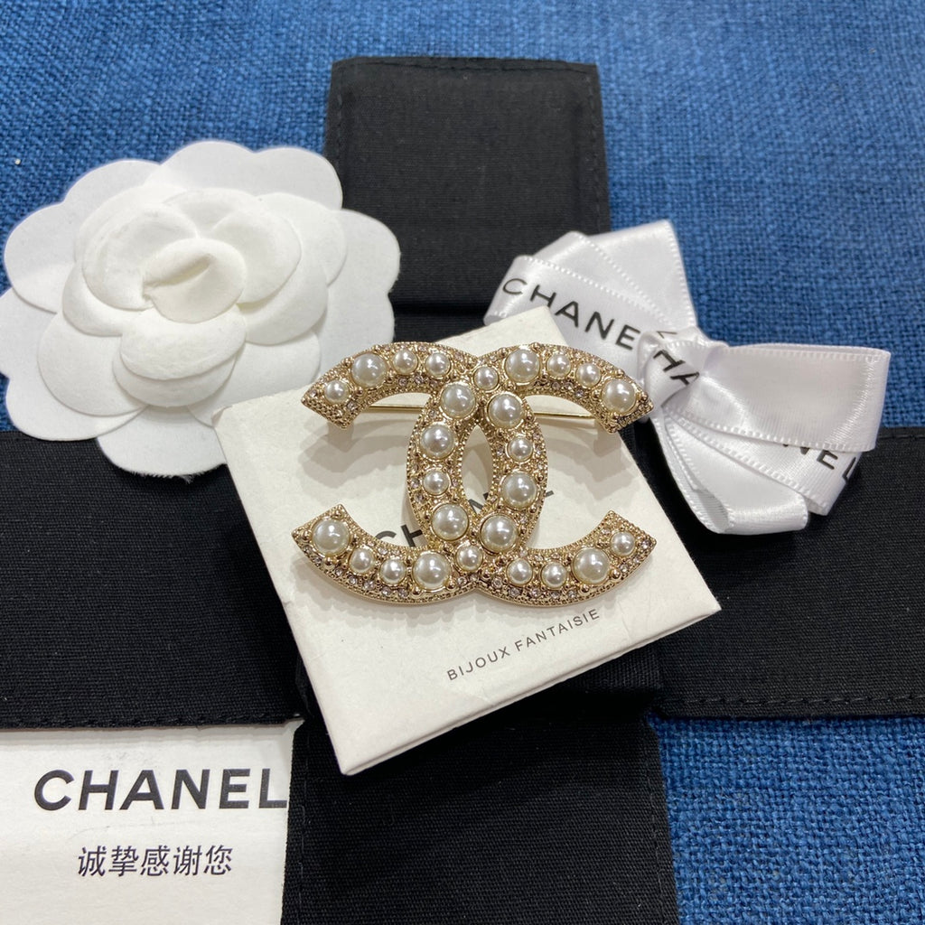 CC Pearl Brooch