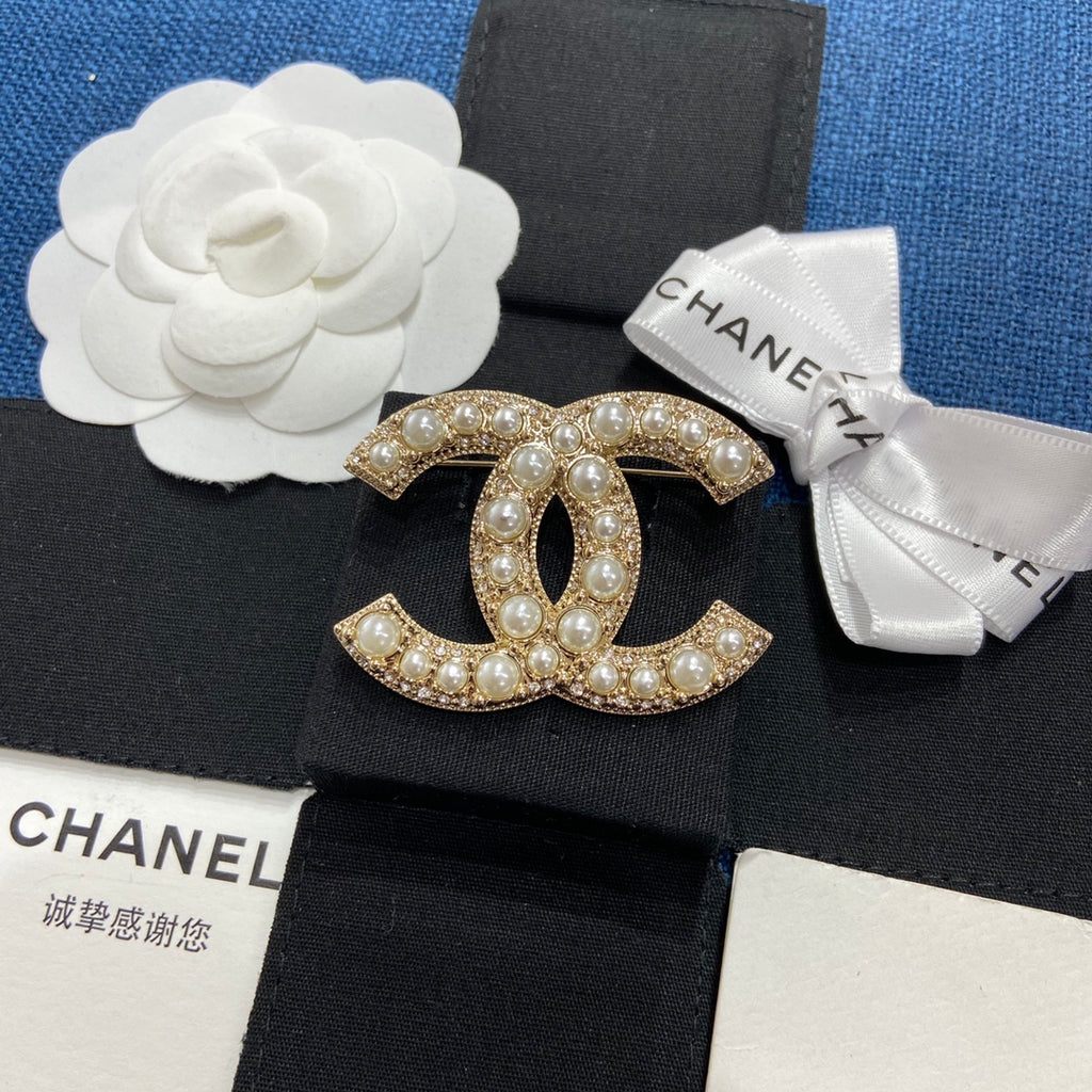 CC Pearl Brooch