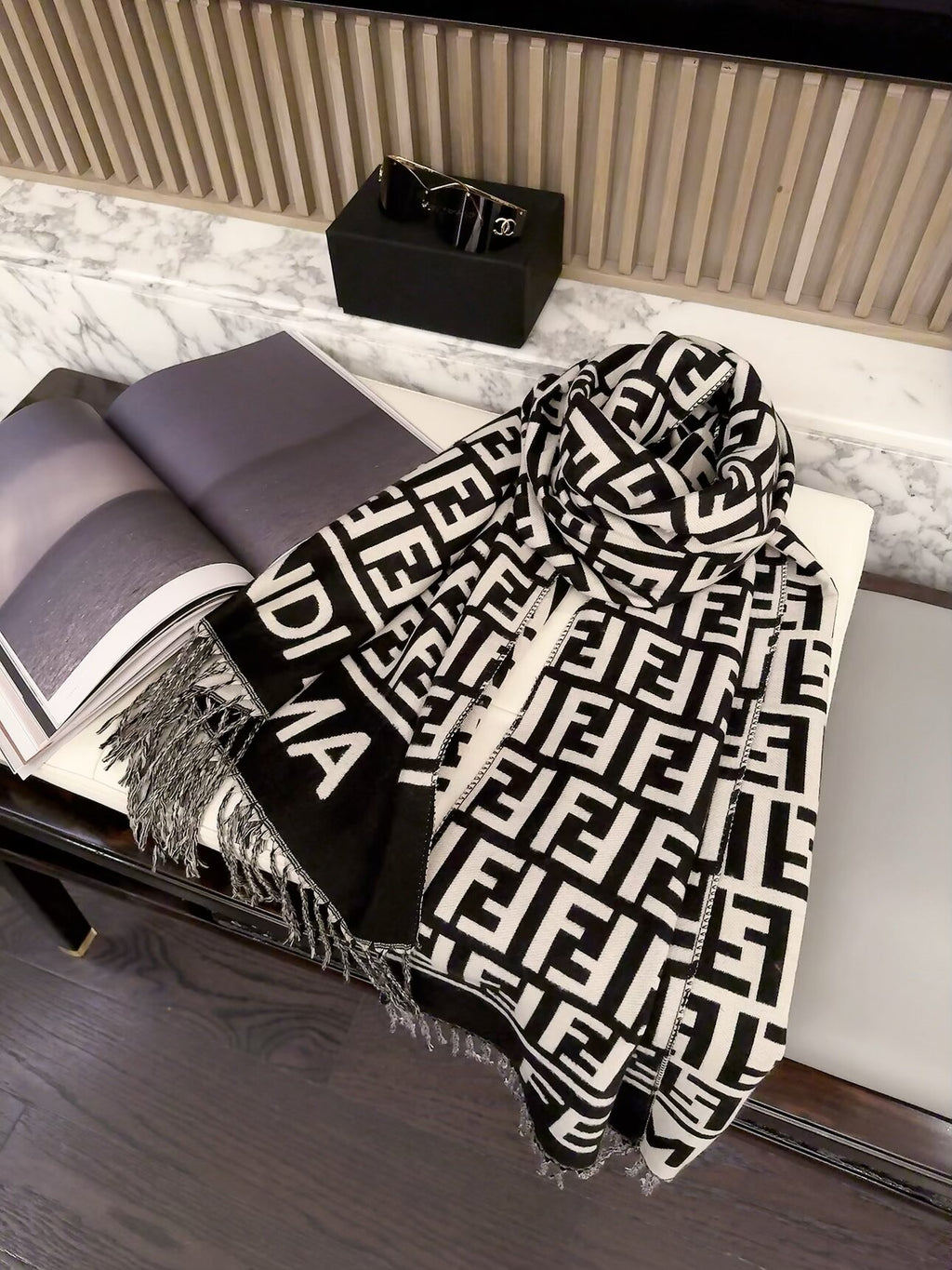 Stylish FF-Letter Scarf