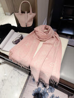 Stylish Four-Leaf Clover &amp; Letter Scarf