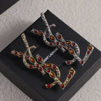YSL Rhinestone Brooch