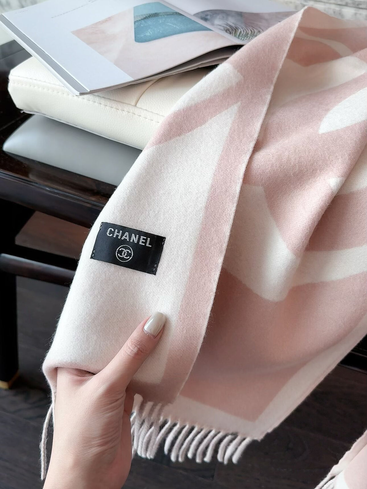 Stylish CC Jacquard Scarf