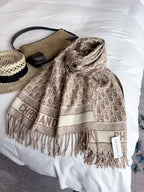 Stylish CD Letter-Pattern Scarf