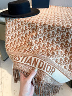 Stylish CD Letter-Pattern Scarf