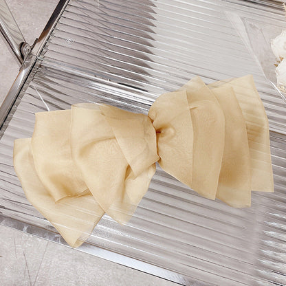 Elegant bow spring clip hair accessories