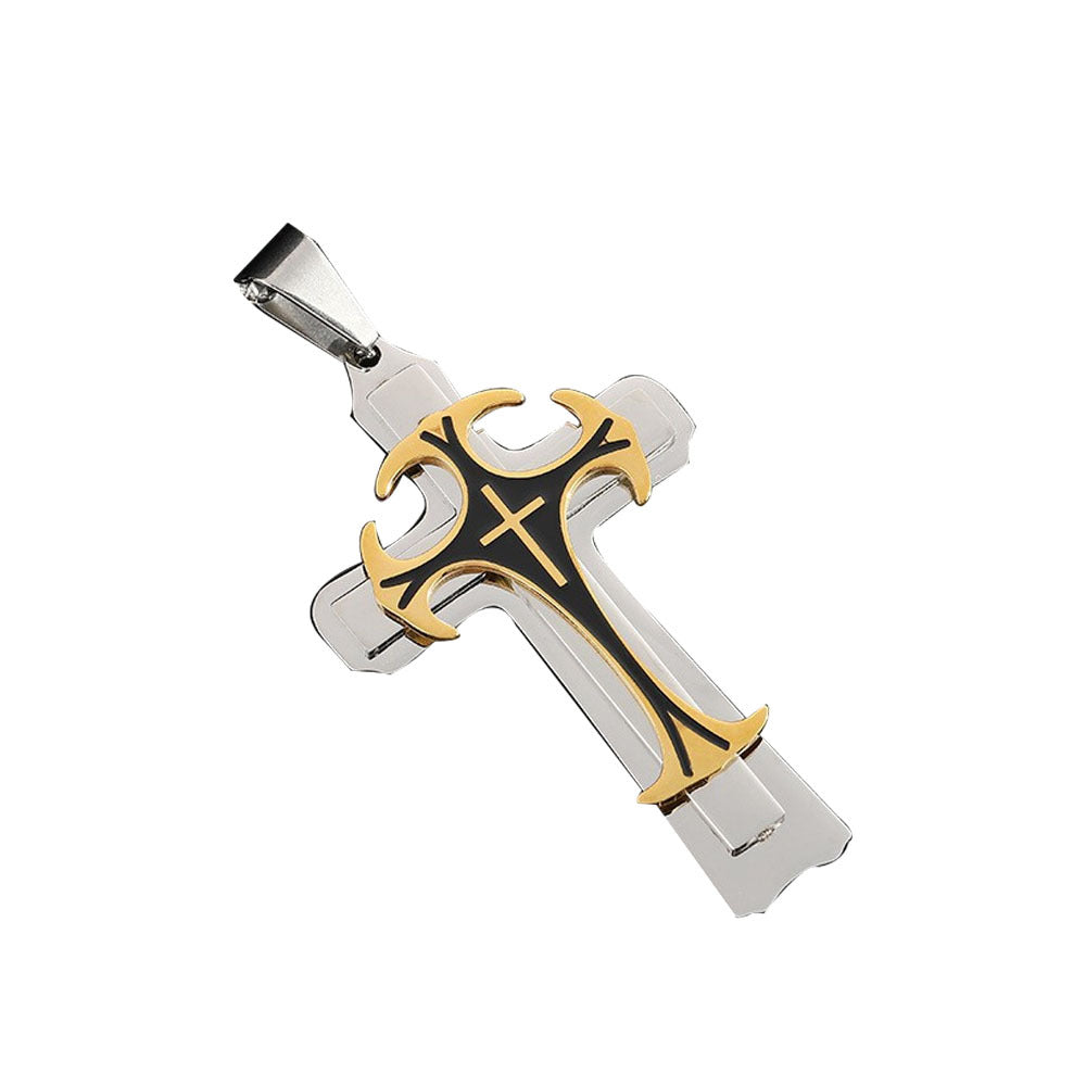 Titanium steel long necklace European and American domineering pattern