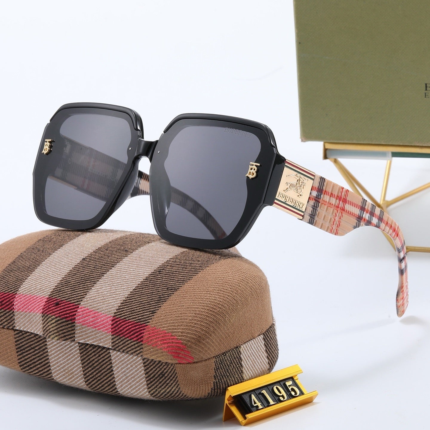 5-color fashionable BUR letter sunglasses