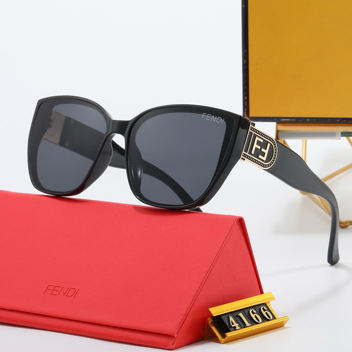 4-color fashion FF letter sunglasses