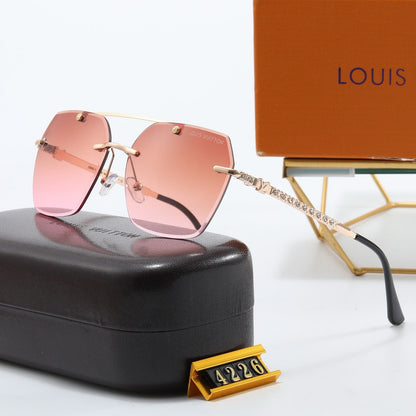 5-color fashionable four-leaf clover letter sunglasses