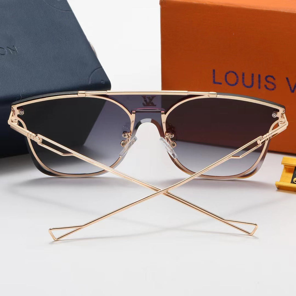 5-color fashionable four-leaf clover letter temple sunglasses