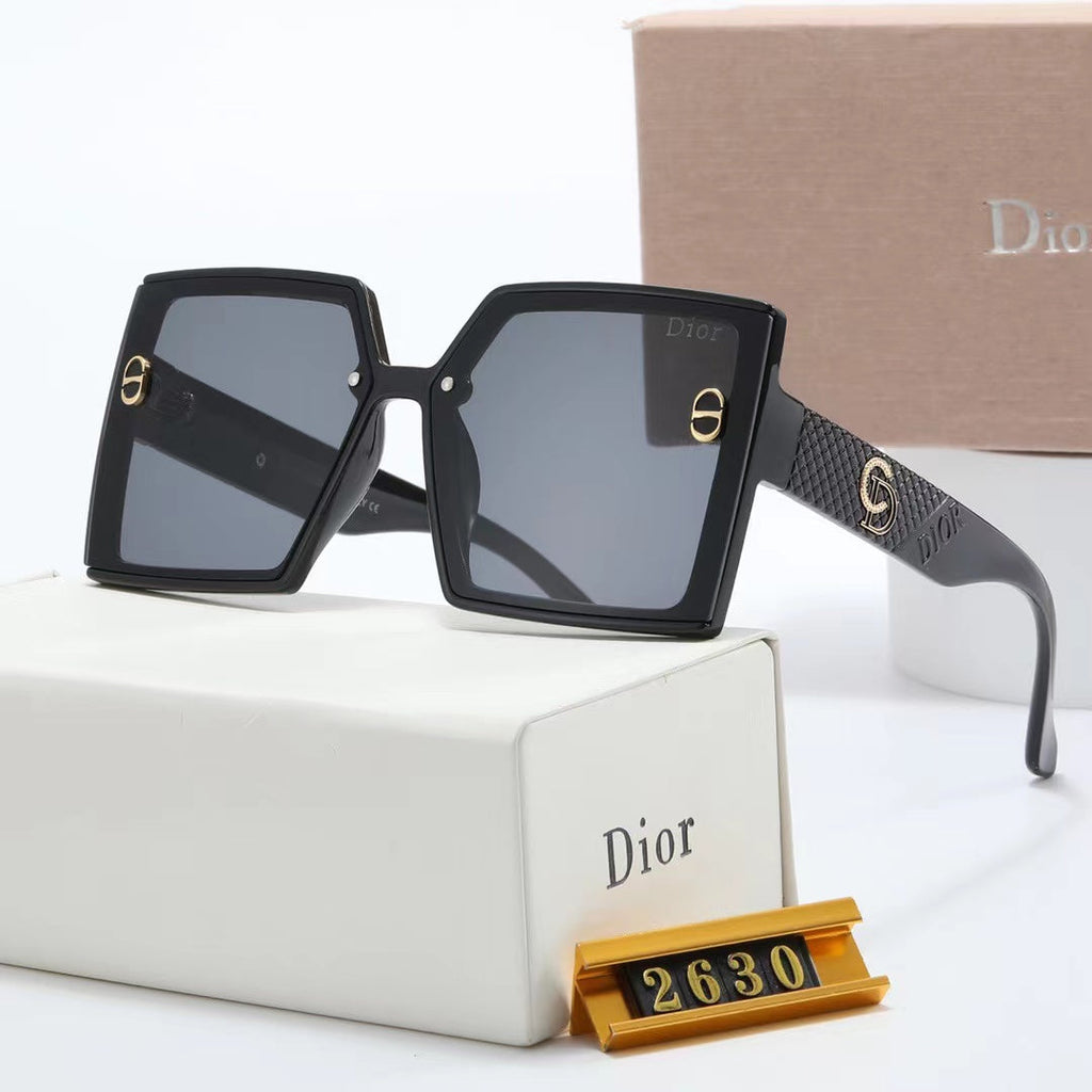 6-color fashion CD rhombus print polarized sunglasses