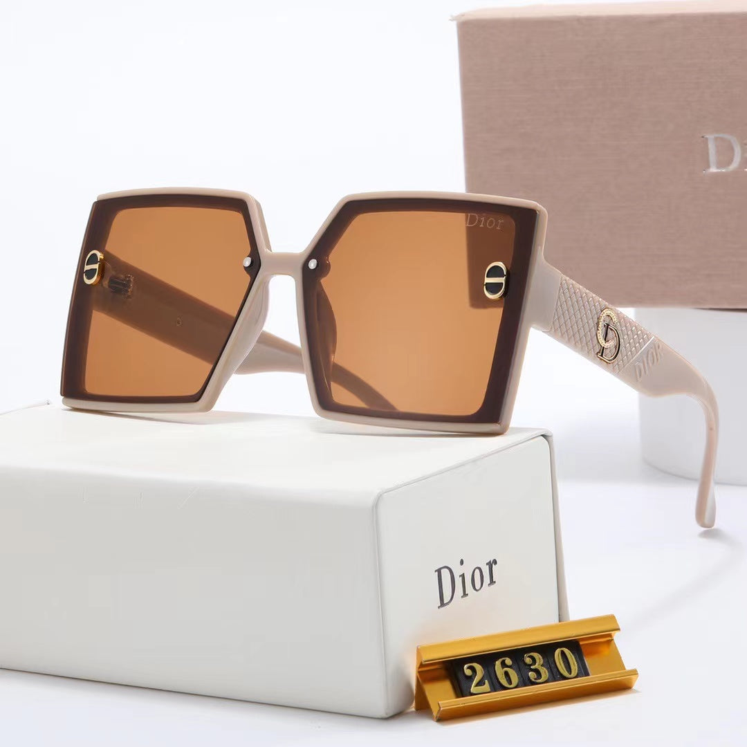6-color fashion CD rhombus print polarized sunglasses