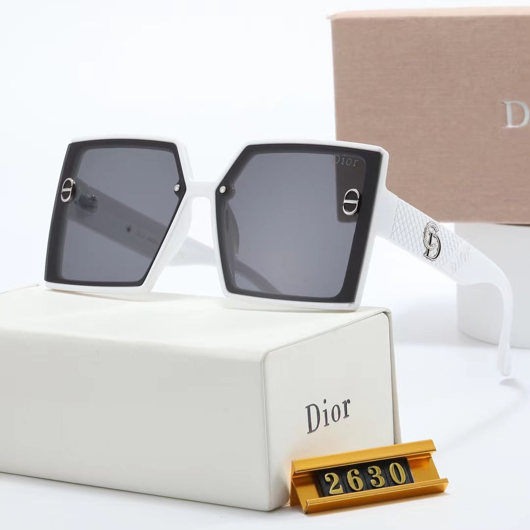 6-color fashion CD rhombus print polarized sunglasses