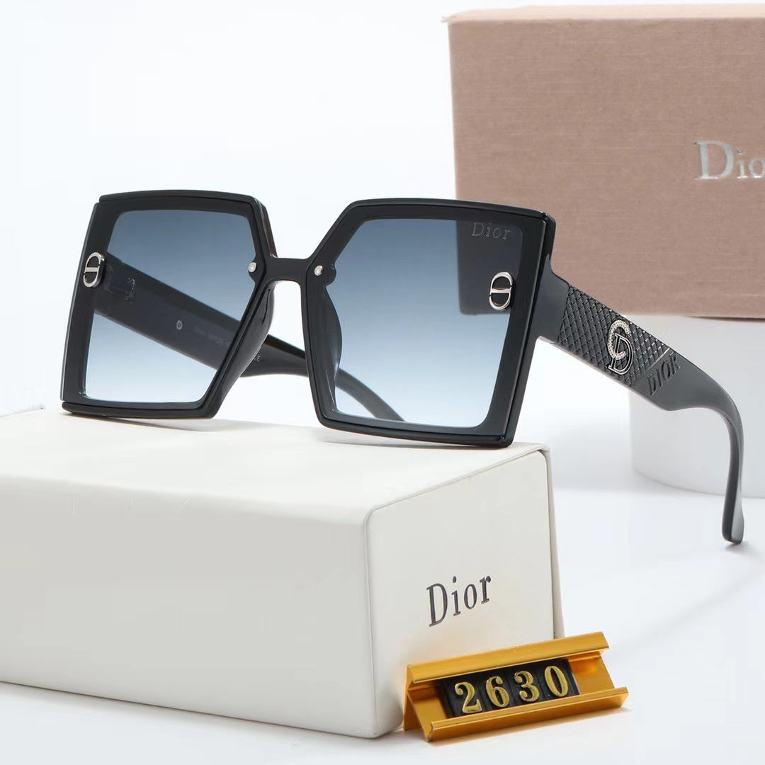 6-color fashion CD rhombus print polarized sunglasses