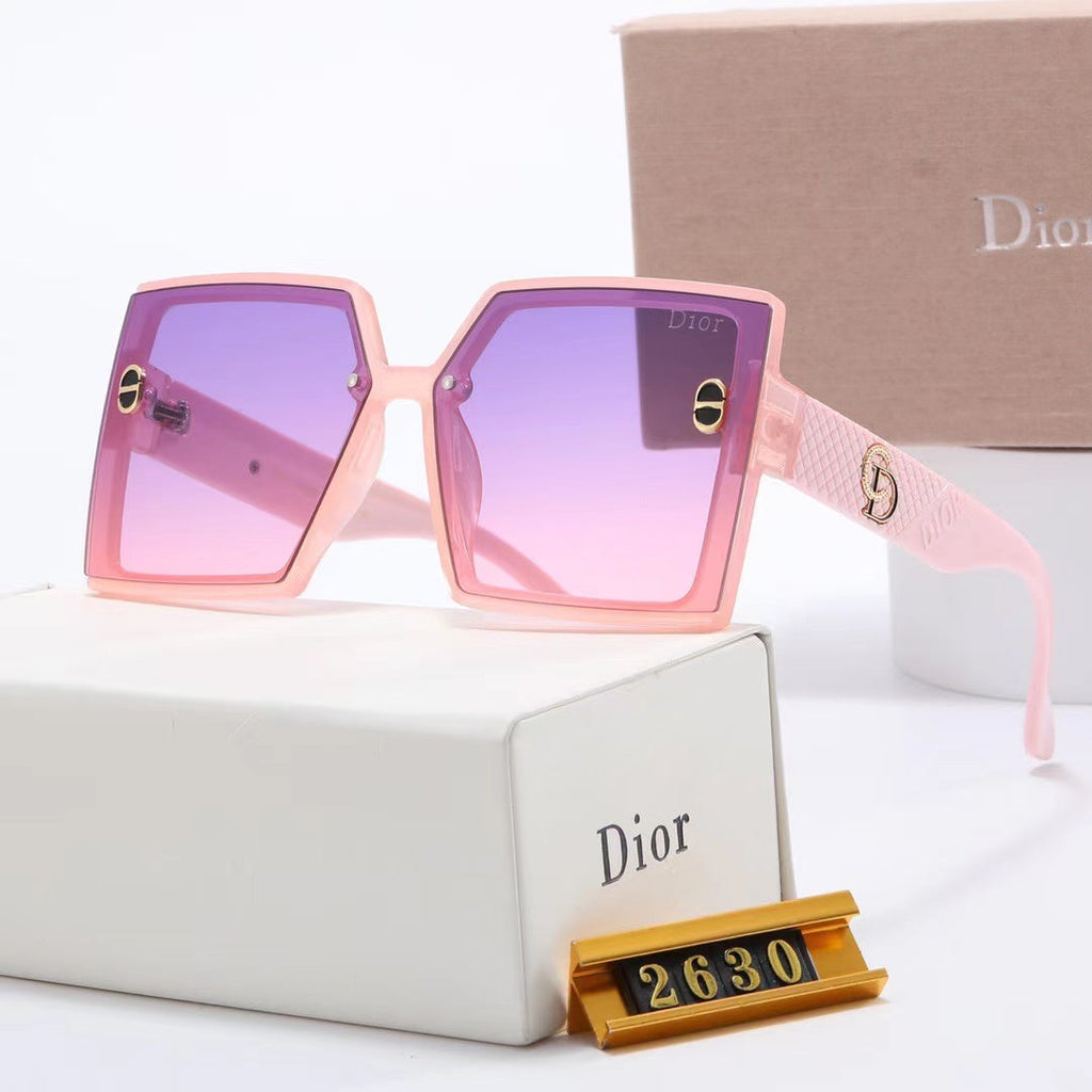 6-color fashion CD rhombus print polarized sunglasses