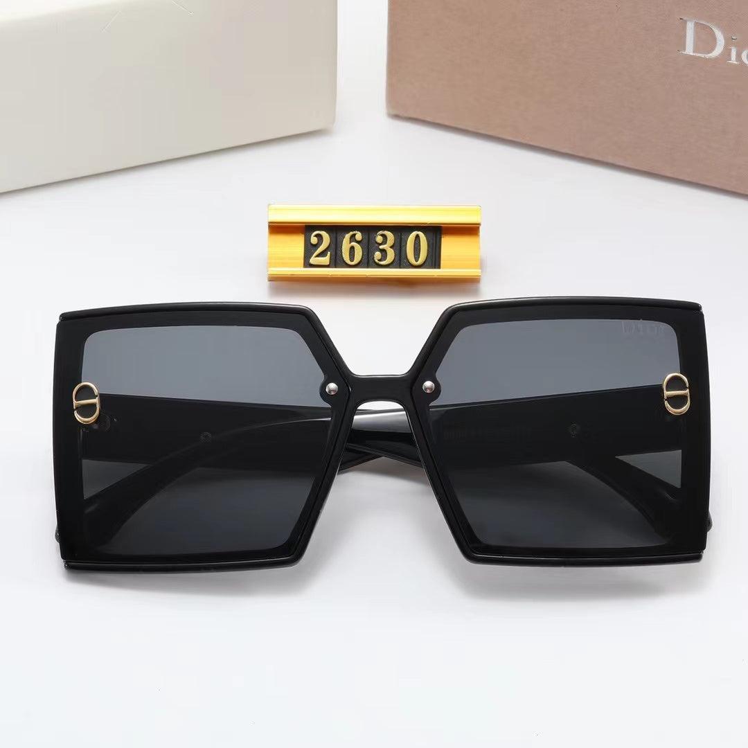 6-color fashion CD rhombus print polarized sunglasses