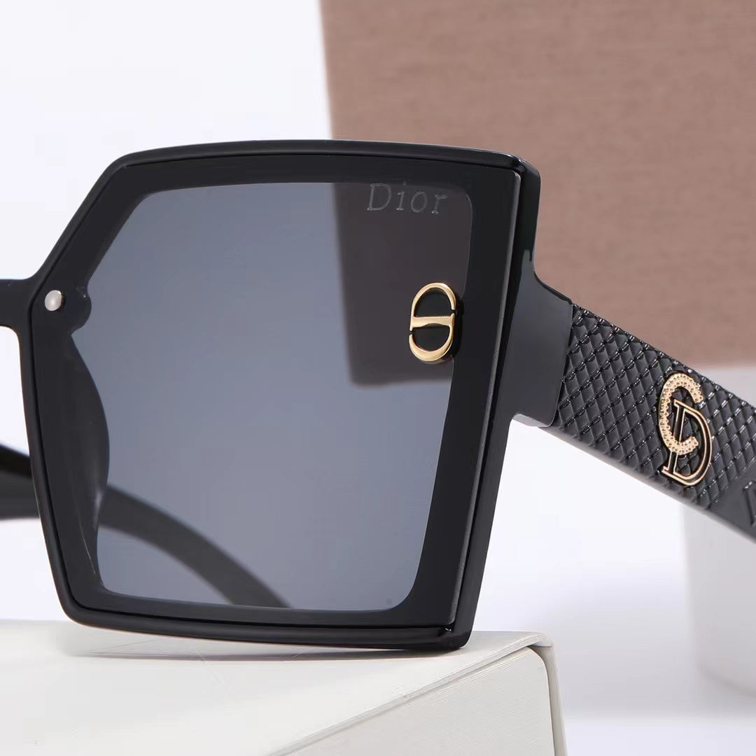 6-color fashion CD rhombus print polarized sunglasses