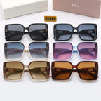 6-color fashion CD letter temple stripe sunglasses