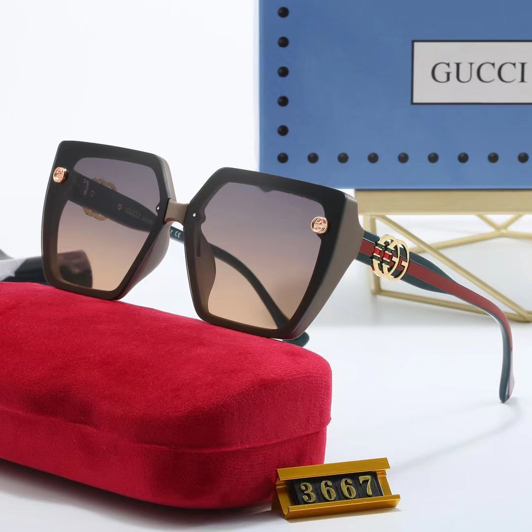 5-color fashionable GG letter polarized sunglasses