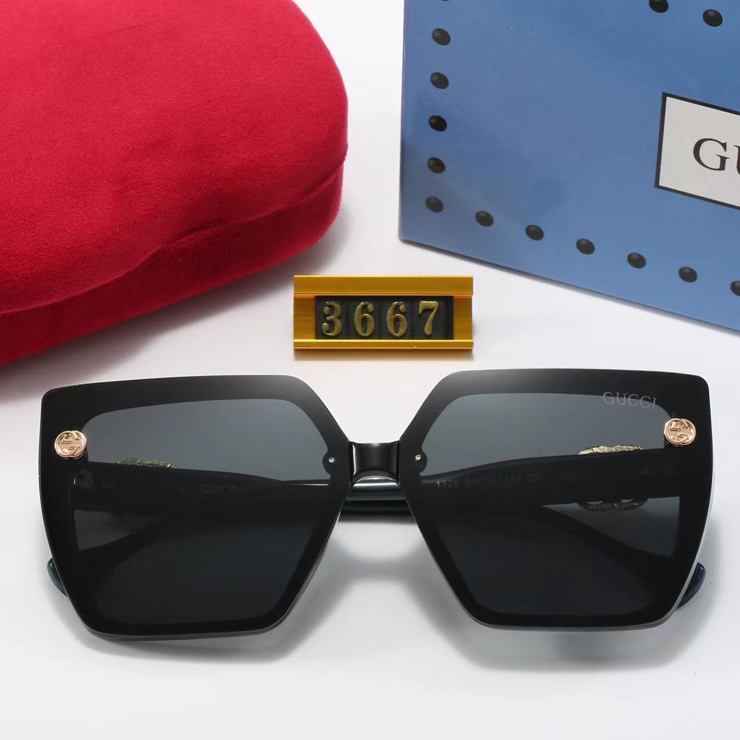 5-color fashionable GG letter polarized sunglasses