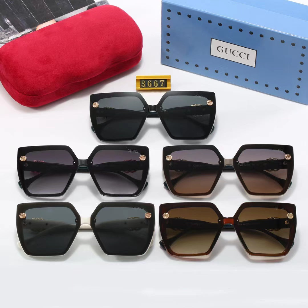 5-color fashionable GG letter polarized sunglasses