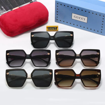 5-color fashionable GG letter polarized sunglasses