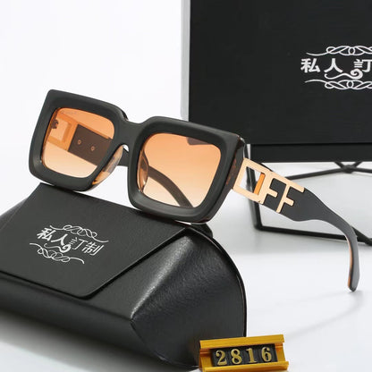 5-color fashionable FF letter polarized sunglasses