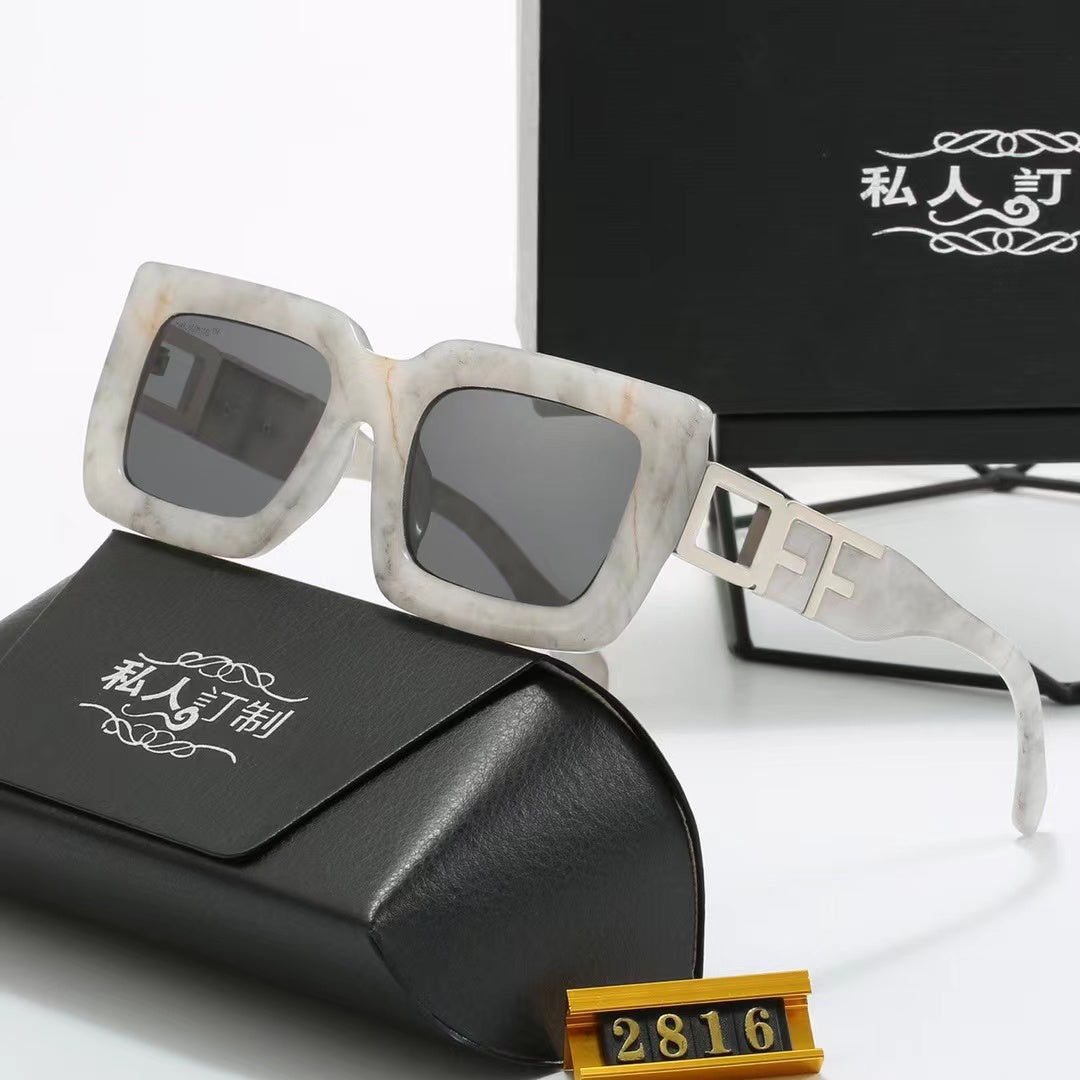 5-color fashionable FF letter polarized sunglasses