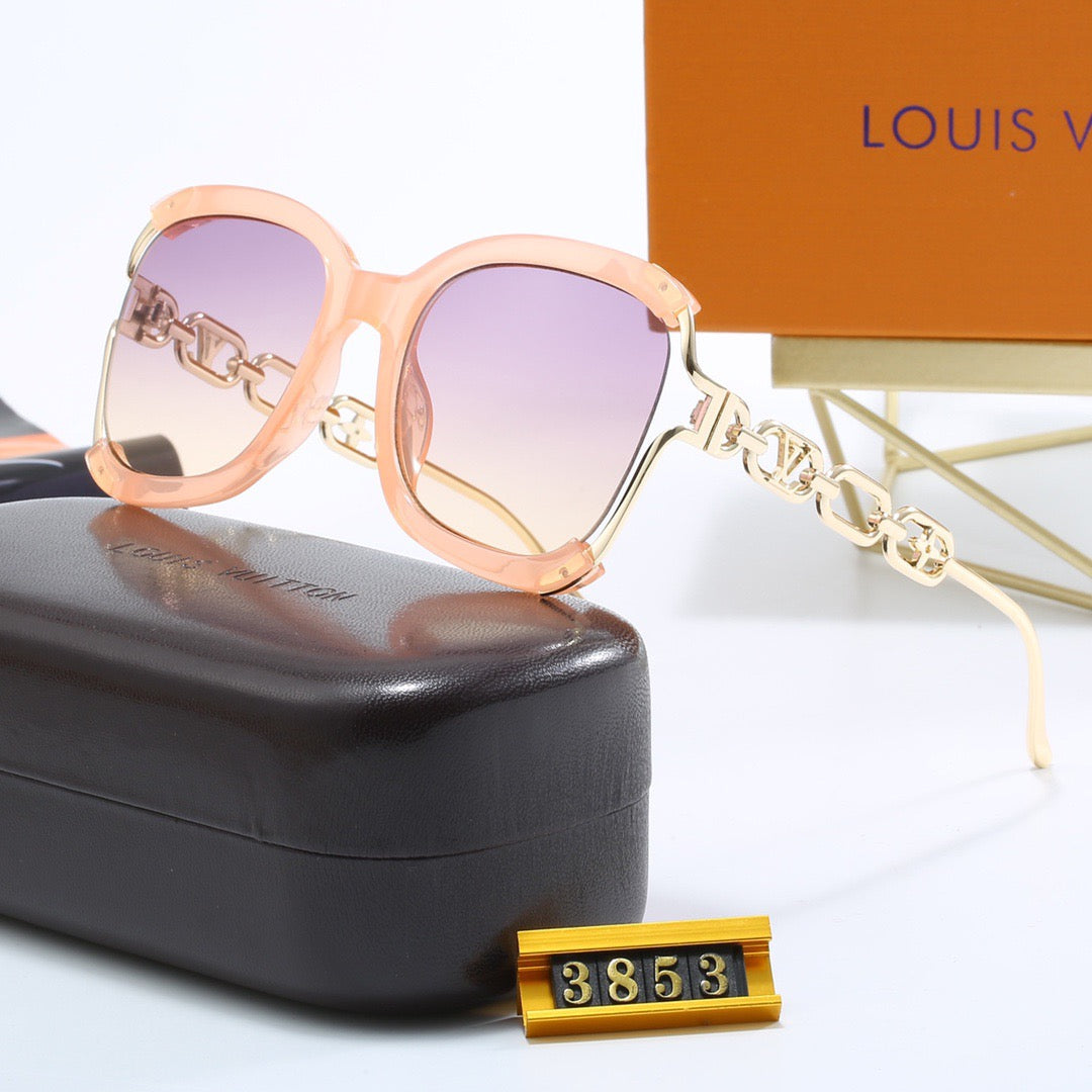 5-color fashionable four-leaf clover L letter sunglasses