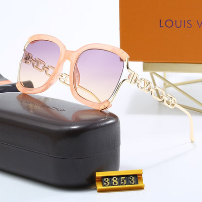 5-color fashionable four-leaf clover L letter sunglasses