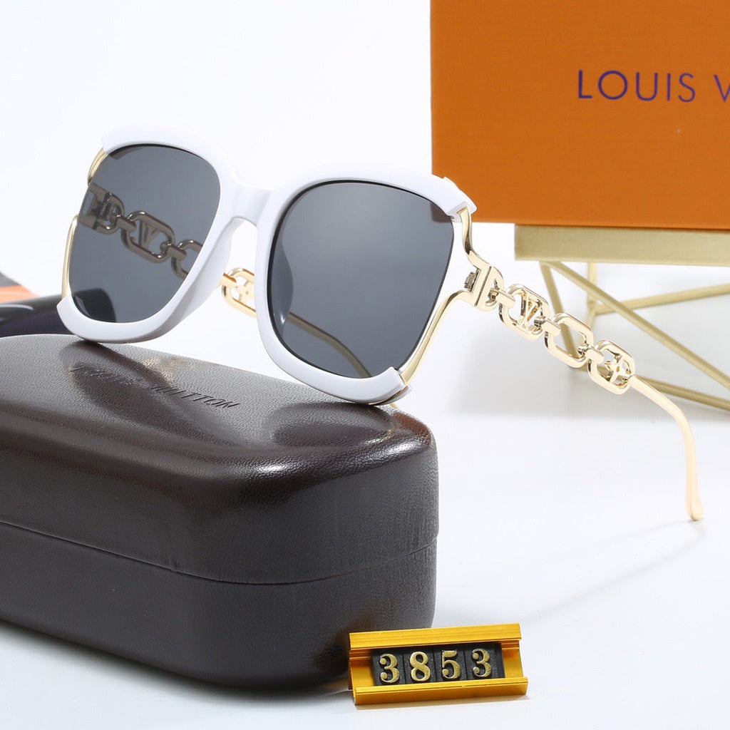 5-color fashionable four-leaf clover L letter sunglasses