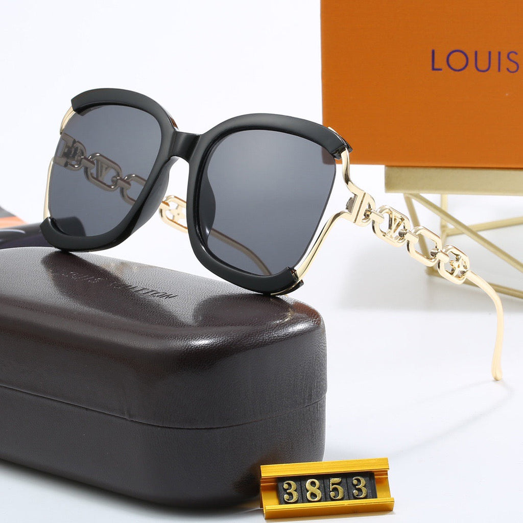 5-color fashionable four-leaf clover L letter sunglasses
