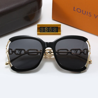 5-color fashionable four-leaf clover L letter sunglasses