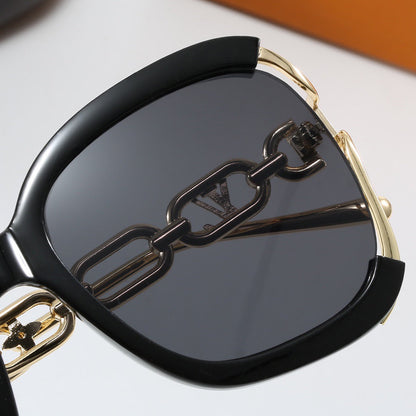 5-color fashionable four-leaf clover L letter sunglasses