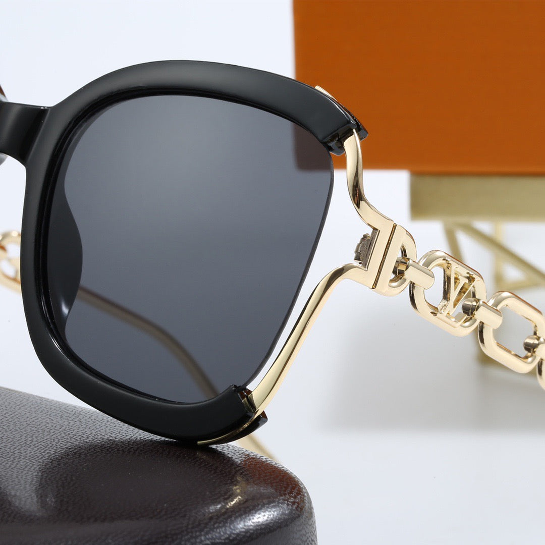 5-color fashionable four-leaf clover L letter sunglasses