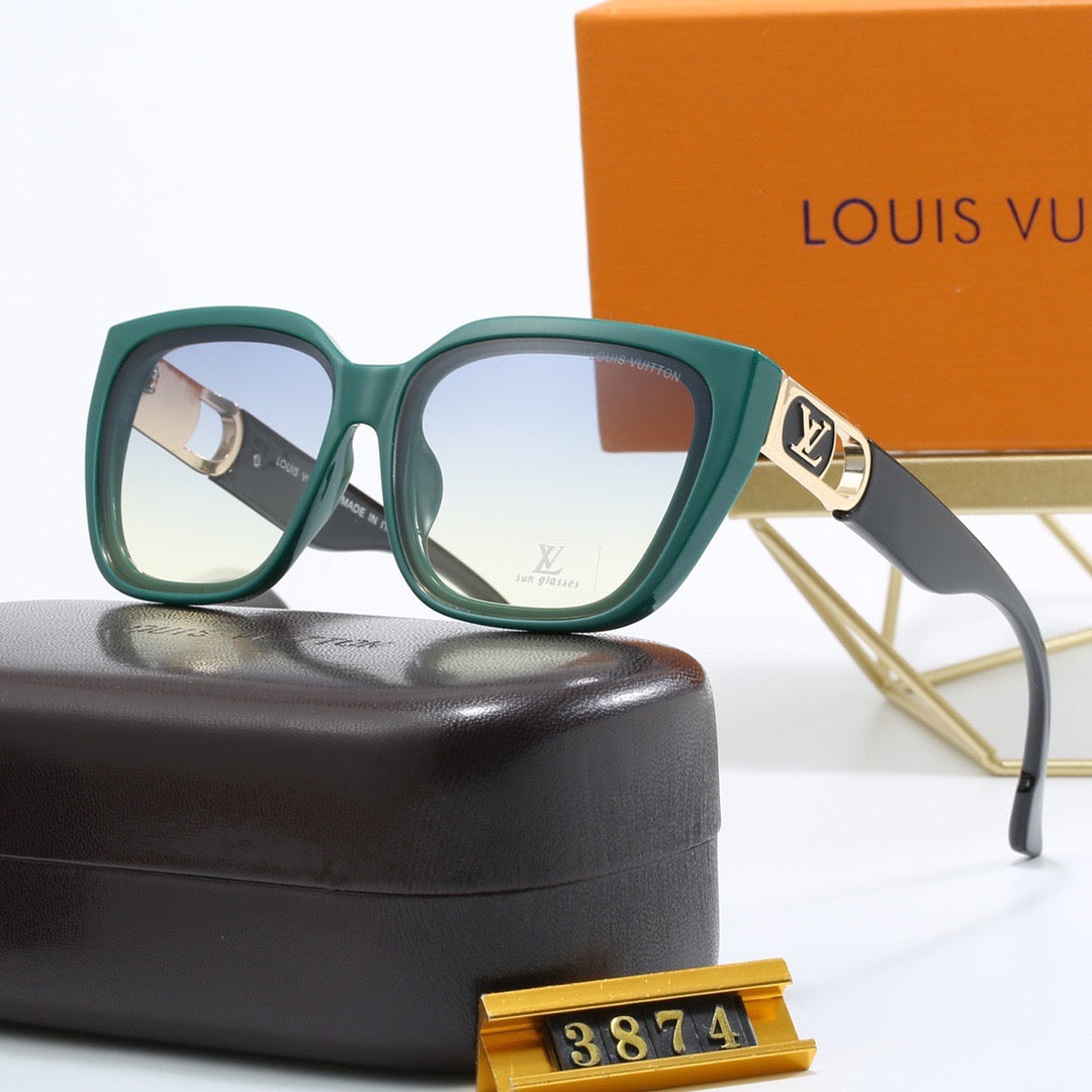 8-color fashionable four-leaf clover letter sunglasses