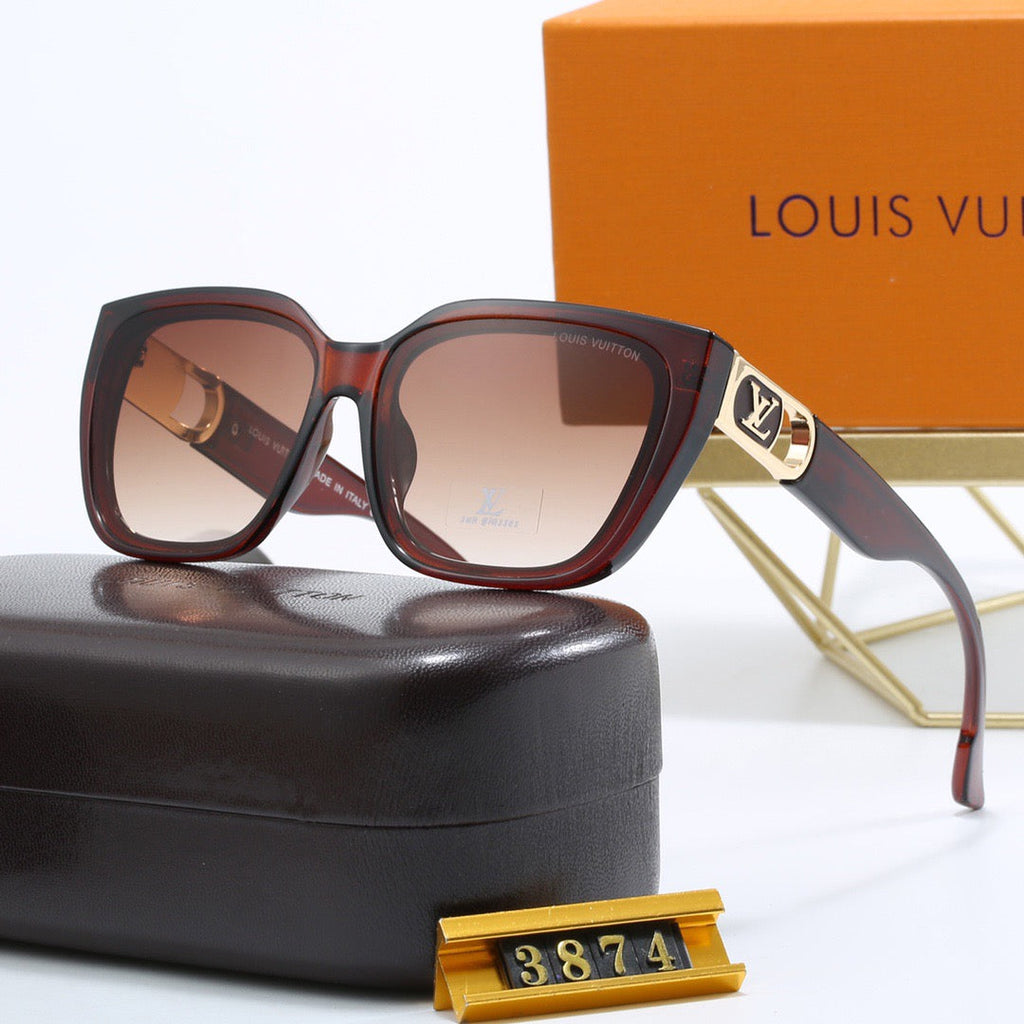 8-color fashionable four-leaf clover letter sunglasses
