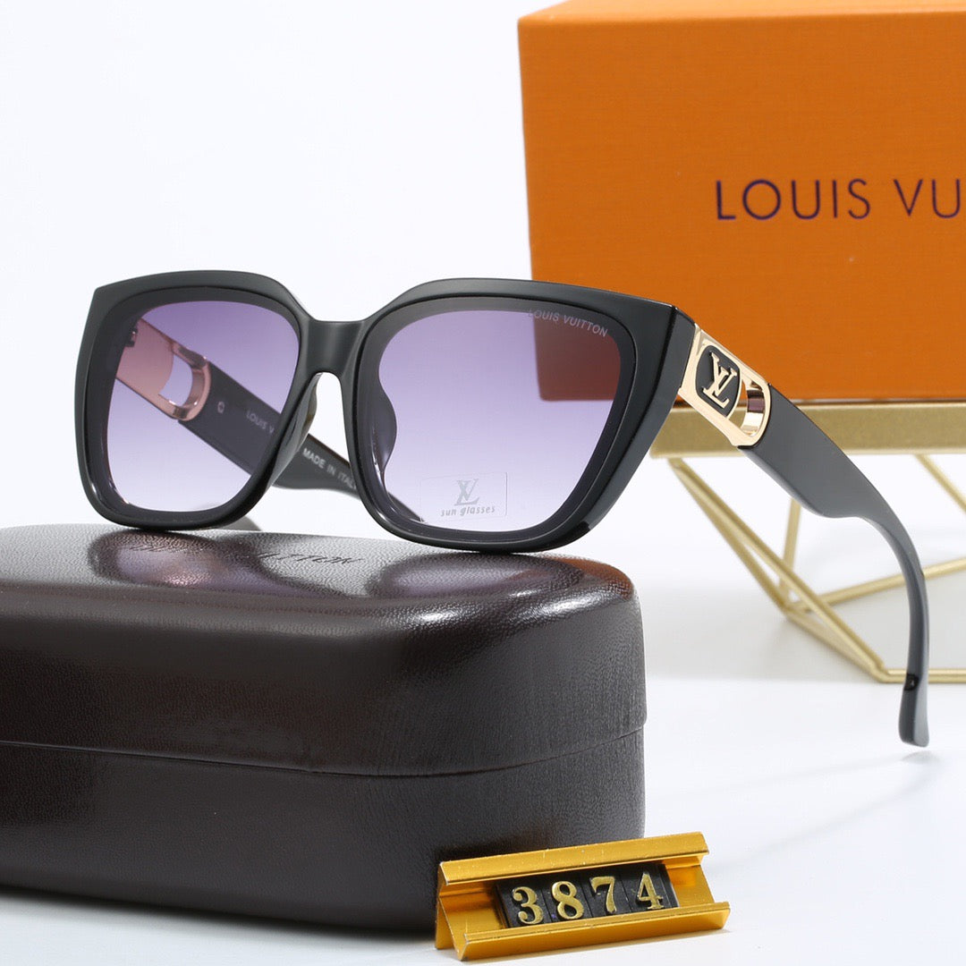 8-color fashionable four-leaf clover letter sunglasses