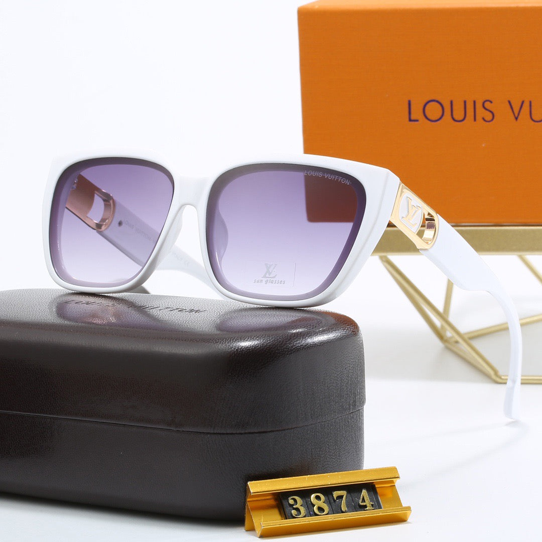 8-color fashionable four-leaf clover letter sunglasses