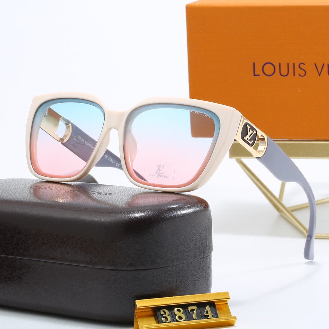 8-color fashionable four-leaf clover letter sunglasses