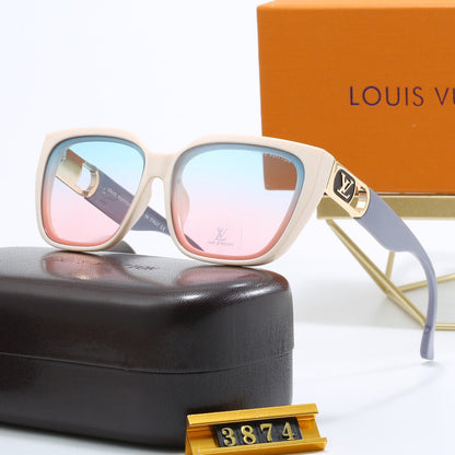 8-color fashionable four-leaf clover letter sunglasses