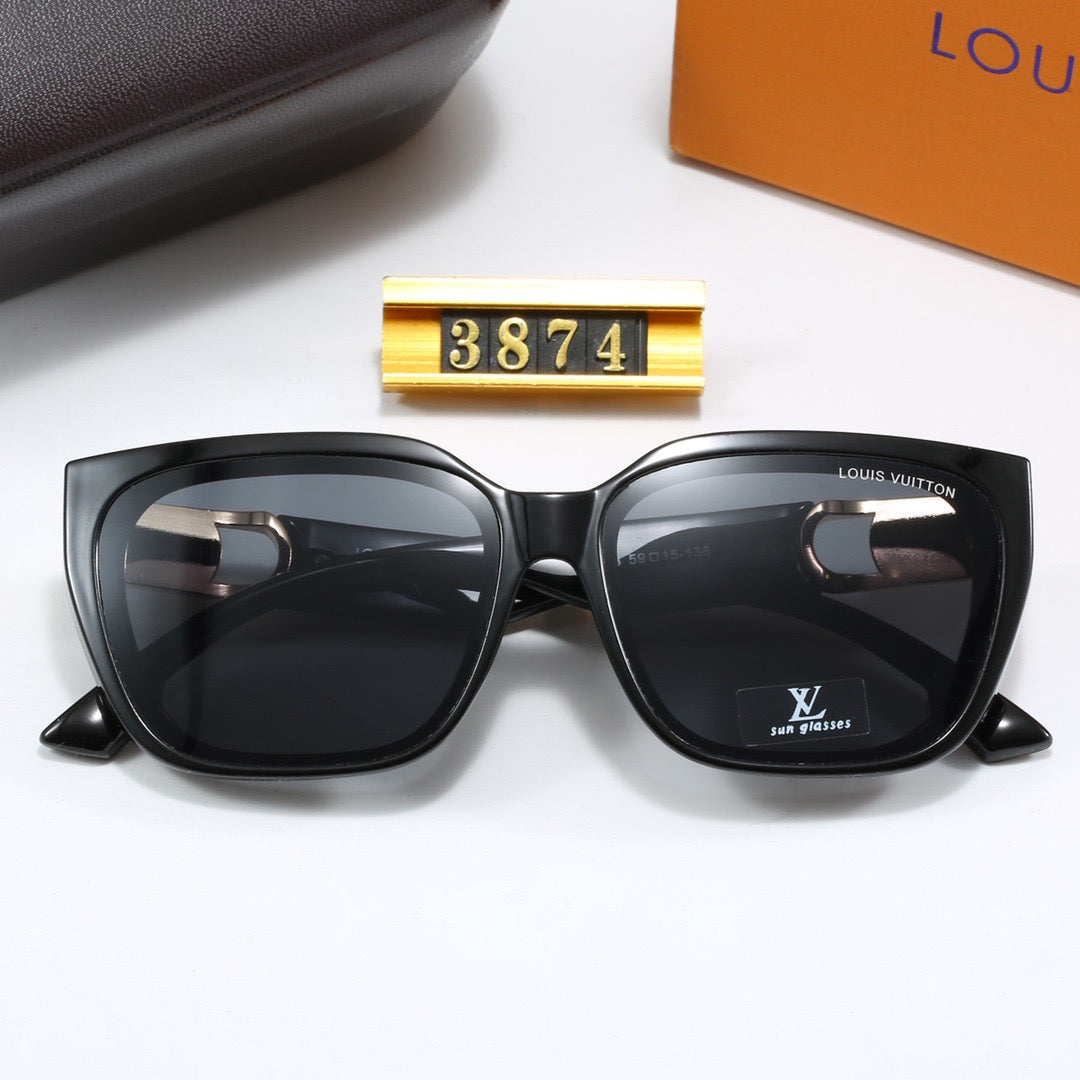 8-color fashionable four-leaf clover letter sunglasses