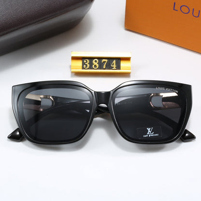 8-color fashionable four-leaf clover letter sunglasses