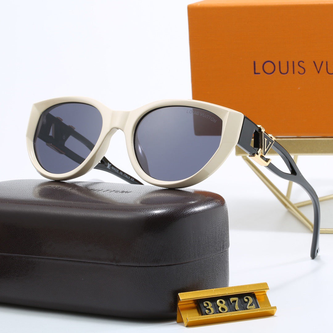 5-color fashionable four-leaf clover letter sunglasses