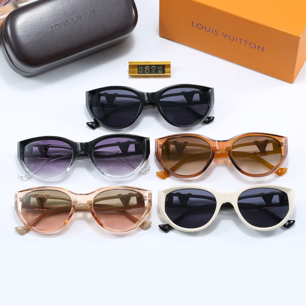 5-color fashionable four-leaf clover letter sunglasses